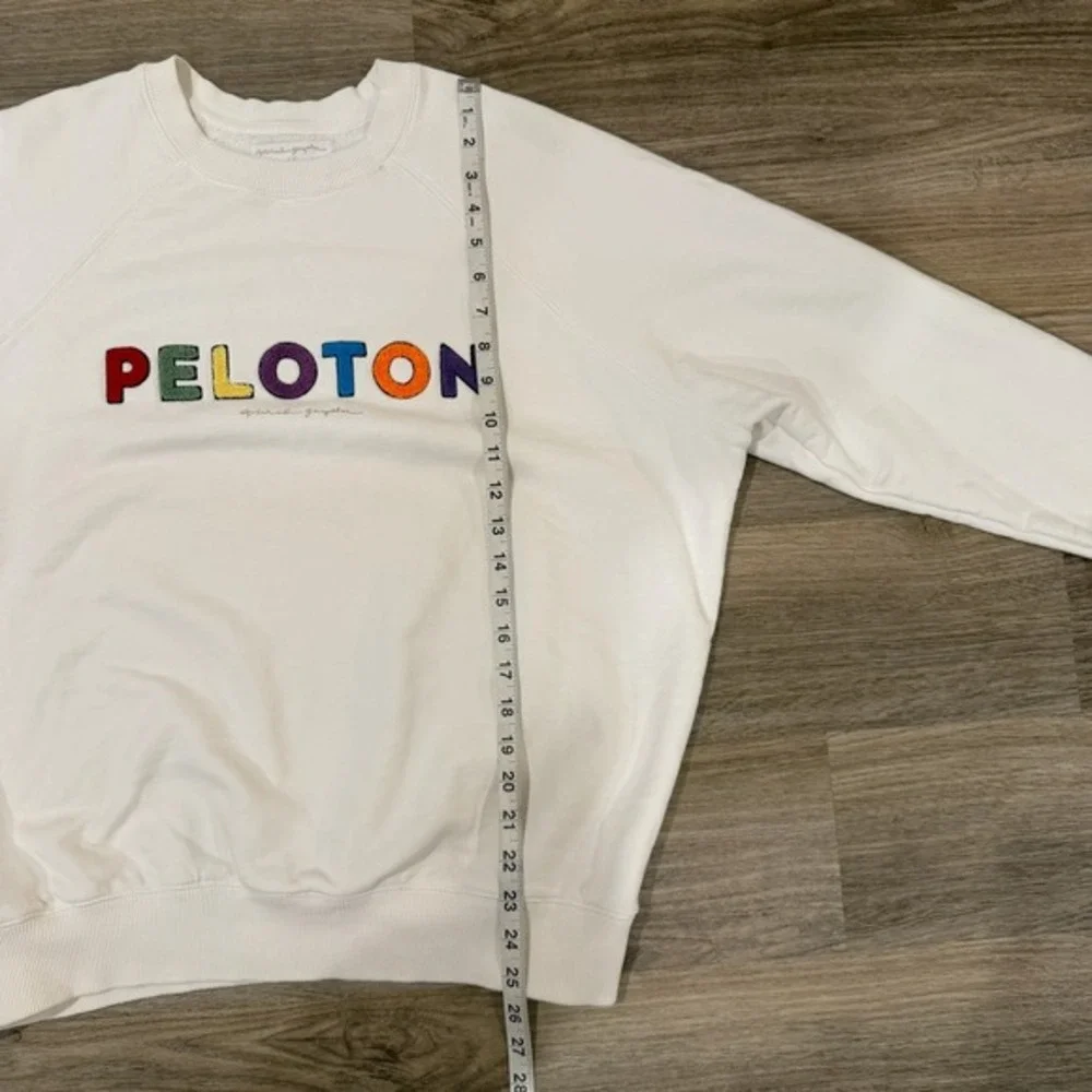 Spiritual Gangster x Peloton Classic Sweatshirt Womens Large‎ White Raised Logo - Picture 4 of 8